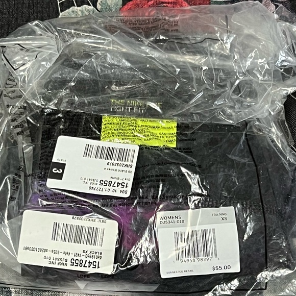 NWT NIKE ONE 7” DRI-FIT BLACK/MULTI WOMENS PERFORMANCE TRAINING SHORTS SZ XS - Picture 6 of 8